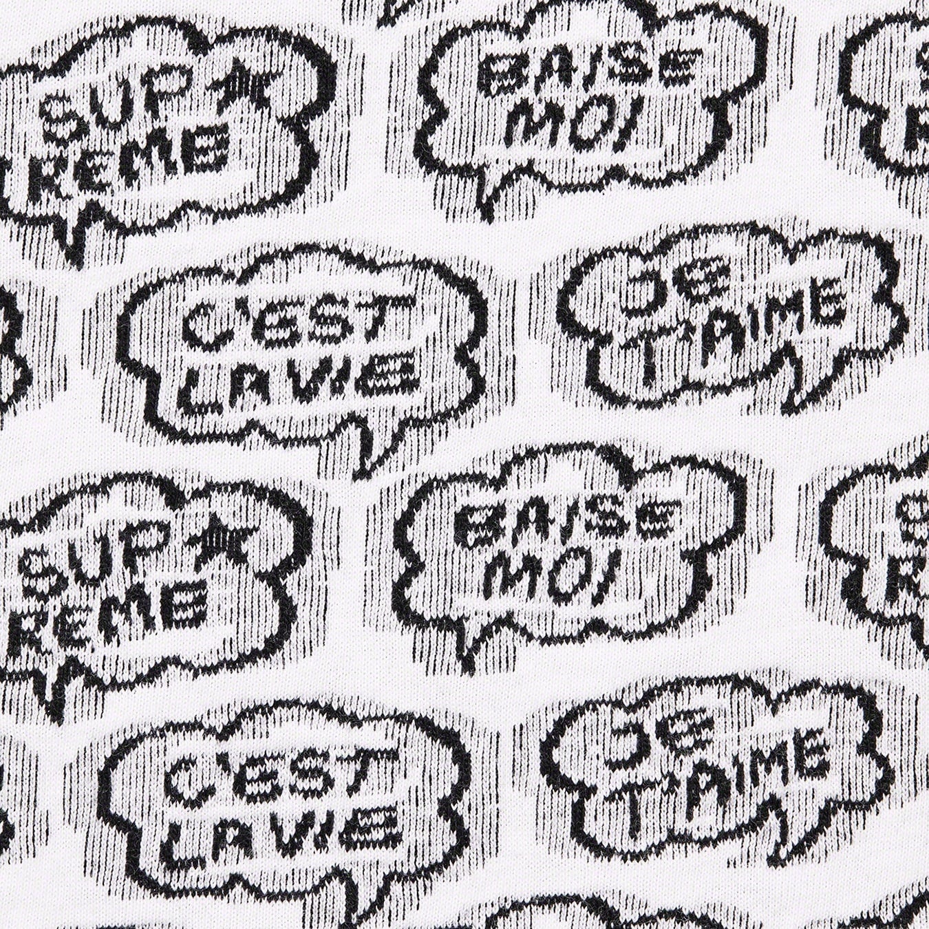 Word Bubble Jacquard S/S Top view 9